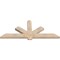 Ekena Millwork Kennewick Smooth Timber Gable Bracket, Douglas Fir, 72"W x 30"H x 3 1/2"D x 5 1/2"F, 10/12 Pitch GBW072X30X0406KEN00SDF - alternate 4